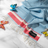 Bedtime Stories - 100% Merino Kids Blanket - Summer Sky